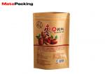 Food Packaging Flat Brown Kraft Paper Bags Recyclable Gravure Printing With