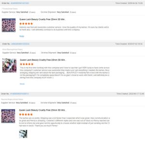 Reusable False 25mm Natural Silk Lashes With Packaging Box