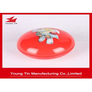 Cheap Bean Shaped Metal Mini Tin Box CMYK Printed For Candy Sweets Packaging for sale