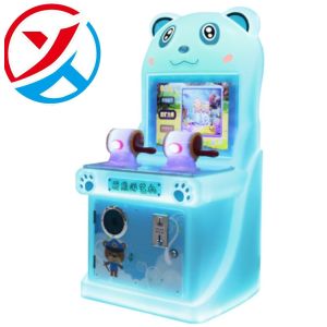 Cute Bear Twin Fishing Fun Mini Pusher Coin-Operated Vending Game Machine