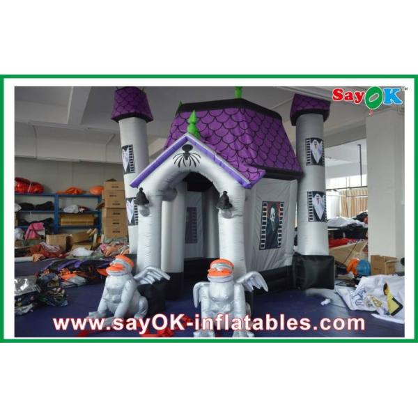 Halloween Cryptic Ghost Castle House Inflatable Holiday Decorations With Led