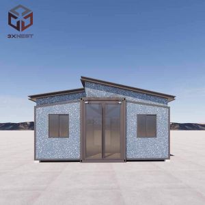 Earthquake Proof Prefab Flat Pack Folding House With PU Insulation
