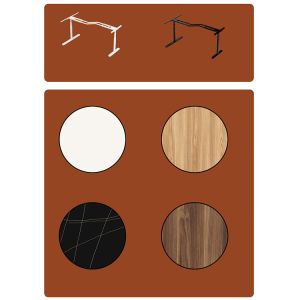 Office Furniture Wooden Vintage Rustic L Shape Coffee Standing Table for Work