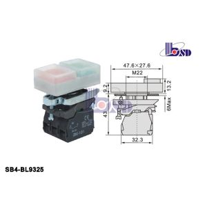 High Voltagepush Button On Switch 1 Flush Red1 Flush Green ROHS And UL Certified