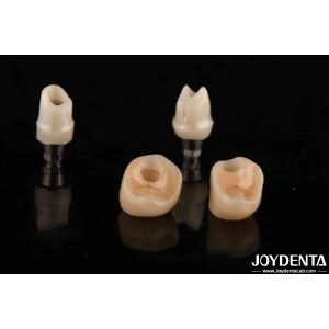 China Silver Color Dental Zirconia Abutments For Implants Customizable Diameter on sale