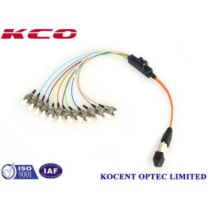 Multimode MPO MTP to 12 ST Patch Cord OM1 62.5 / MPO Cable Assemblies 8 12 24