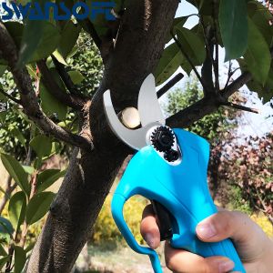 Swansoft 28mm 16.8V Electric Garden Pruner Scissors Cordless Electric Pruning