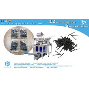 Counting packing machine with two bowls for screw hardware