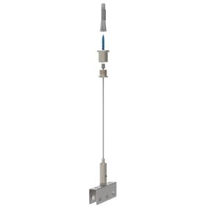 Cable Fixture For Wall Support Ceiling Baffle Device Screw Anchor Acoustic
