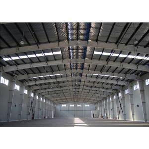 Prefabricated Logistic Structure Steel Warehouse H Beam Wind Resistance