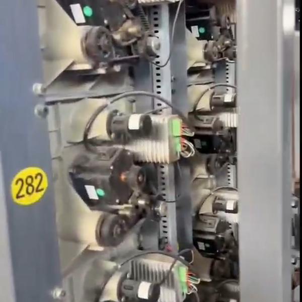 Automatic Second Hand Plastic Flat Yarn Winding Machine 280m/Min For Yarn Extrusion Line