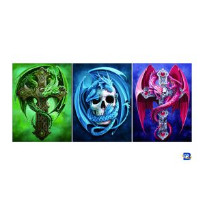 Flip Lenticular 3D Posters With Skull Designs / Lenticular Photo Printing