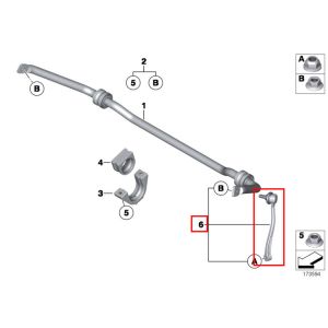 For Rolls Royce Phantom 3pcs Right Front Lower Control Arm & Sway Bar Link OEM