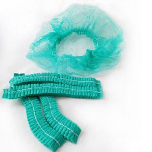 Non Woven Disposable Head Cap Bouffant Hats With Elastic Band For Industry