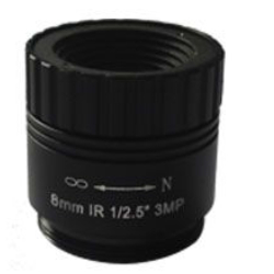 Cheap 1/2.5&quot; 8mm F1.8 3Megapixel CS-mount IR CCTV Lens 1250818IRCS-3MPG for sale