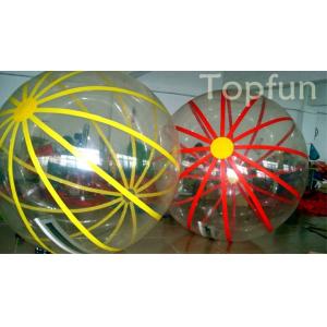 Colorful PVC / TPU Inflatable Walk On Water Ball 2m Diameter For Water Items