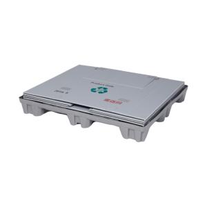 Customizable foldable hdpe large packaging sleeve solid plastic box pallet for