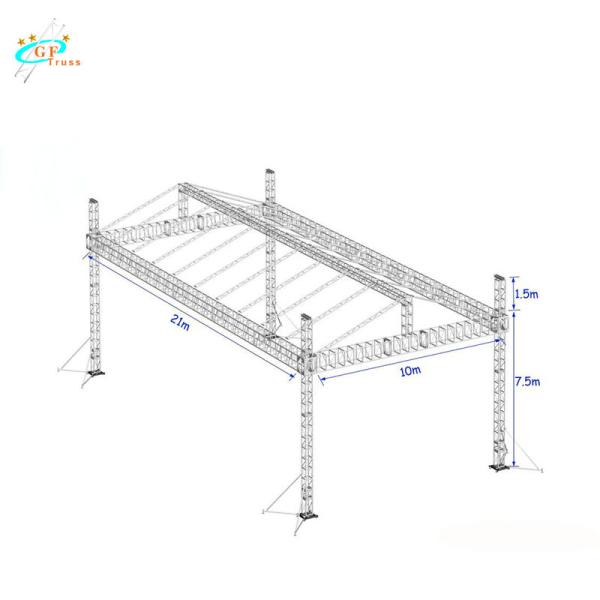 Quality Spigot Events Square 8M 520*760mm Aluminum Stage Truss wholesale