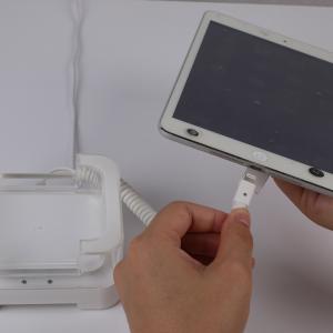 COMER anti theft security cable alarm display stand for tablet with charging