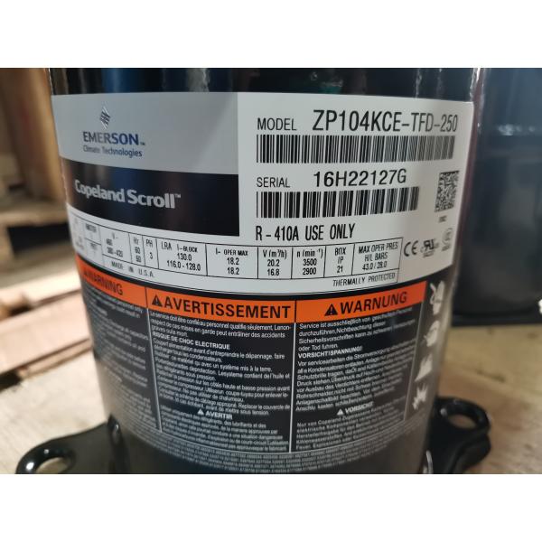 ZP104KCE-TFD Air Conditioning R410A Refrigeration Evaporator