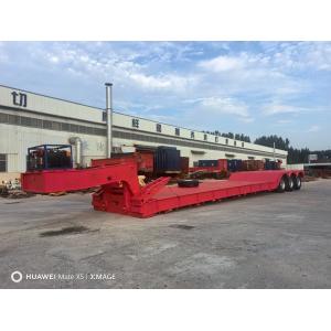China Fuwa/BPW Axle 120/150 Ton Low Loader/Lowbed/Lowboy Semi Trailers for Excavator Transport on sale