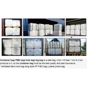 China Factory price 100% new material 1 ton 1.5 ton PP bulk bag woven big bag