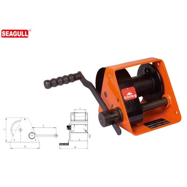 Quality HWG Type Portable Hand Lifting Winch Heavy Duty With Handle Adjustment wholesale