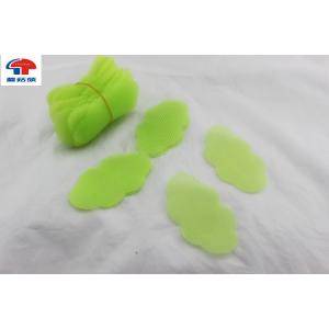 Printed Cute Spiral Hook And Loop Hair Rollers , Baby Green Heated sponge hair