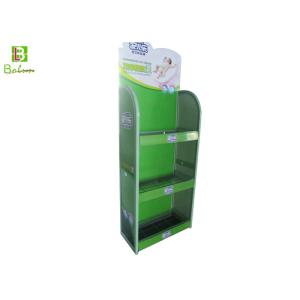 Large Metal Point Of Purchase Floor Display Racks 3 Tiers For Baby' Products