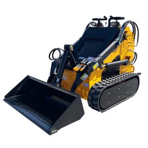 China FREE SHIPPING Cheap Mini Skid Steer Loader with Hammer diesel Gasoline Engine Skeed Steer Loader on sale