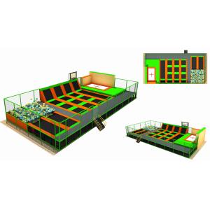 204M2 Fashion Indoor Trampoline Park with Foam Pit for Kids and Adults Guaranteed Quality Best Selling Trampoline Park