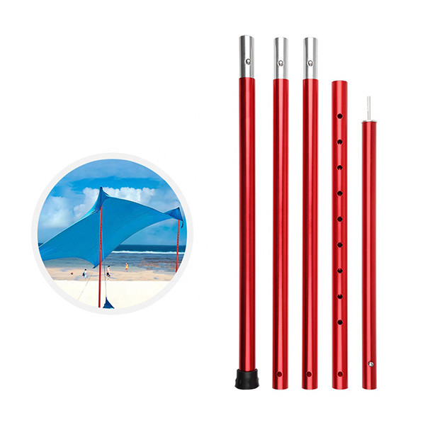 Quality Aluminium Alloy Foldable Tent Poles 19mm With Rubber wholesale
