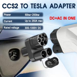 Olink EV Charger Adapter CCS2 to Tesla Level 2 EV Charger Support 250kW Fast