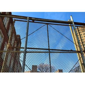 Chain wire Fence for europe PVC coated Dark Green Color chain wire fencing for