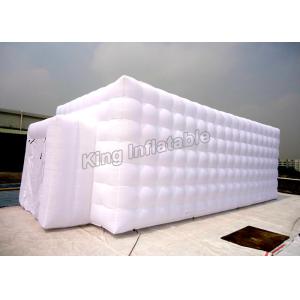 Square White Inflatable Cube Tent Stitching Structure Customized Size For Event