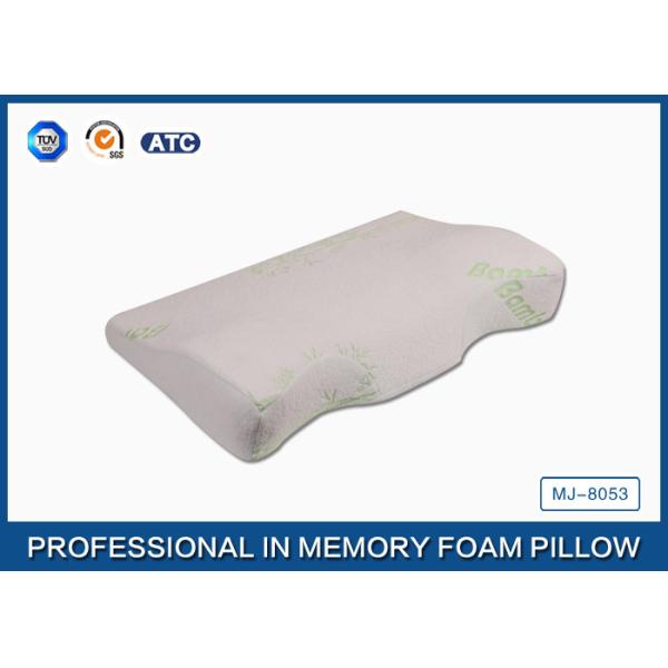 Orthopedic Design Convex Curved Memory Foam Bamboo Pillow / Memory Foam Support