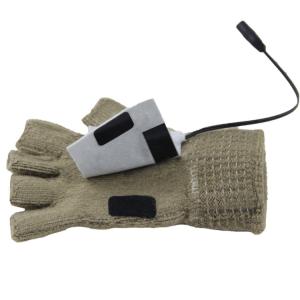 Far-Infrared Heated Knitted Wool Electric Heated Gloves For Winter Warmth And