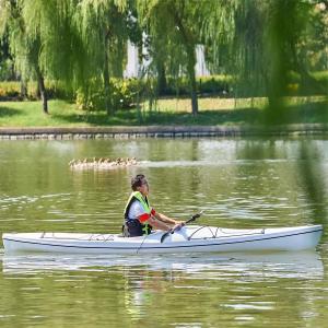 14'2" ST ABS Thermoformed Plastic Touring Sea Race Ocean Kayak Single Sit-In