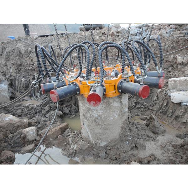 Construction Machinery Hydraulic Pile Breaker For Crushing Different Diameter