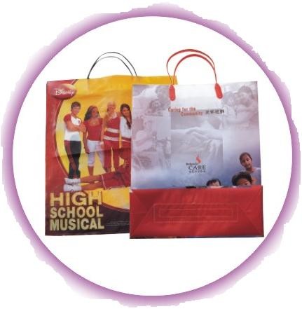 Quality Side Gusset Bag Custom Plastic Shopping Bags With Handles wholesale