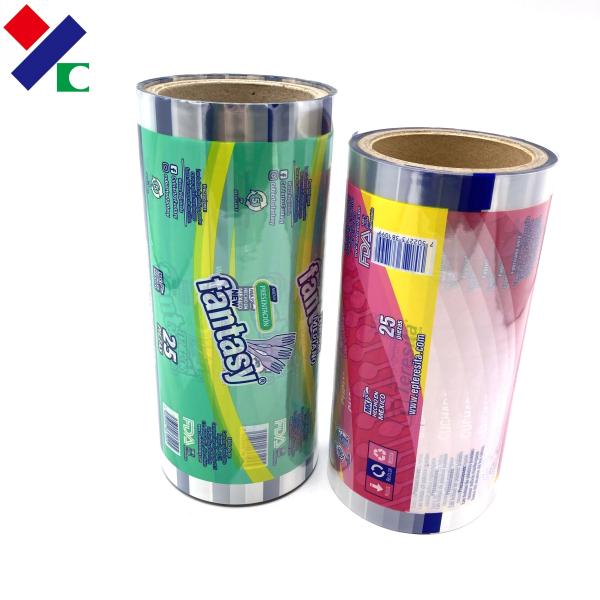 Quality Laminated Food Packaging Film Roll PET / VMPET / PE 152mm With Custom Printing wholesale