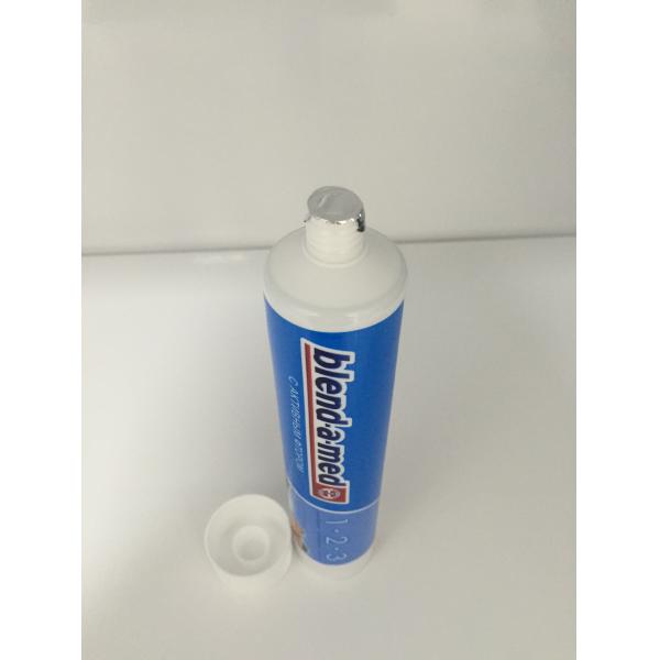 Laminated Round Toothpaste Tube With Rib Screw Cap And Offset Printing