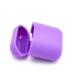 Macaron Color Silicone Cover With Keychain For Airpods 2nd 1st Charging