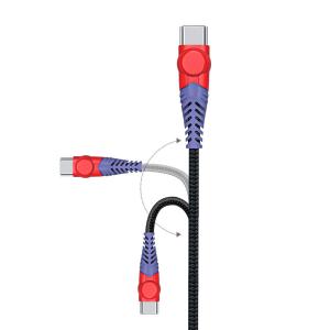 20V 3A PD Charger Kevlar USB-C to USB-C Cable, 6FT Super Stronge USB C Cable