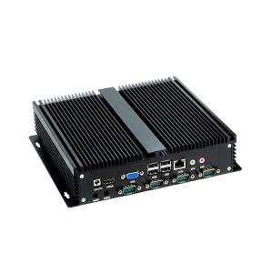 Black Shell Mini Embedded Industrial PC With Intel I3/I5/I7 Processor