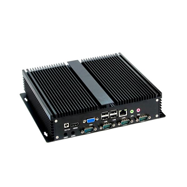 Quality Black Shell Mini Embedded Industrial PC With Intel I3/I5/I7 Processor wholesale