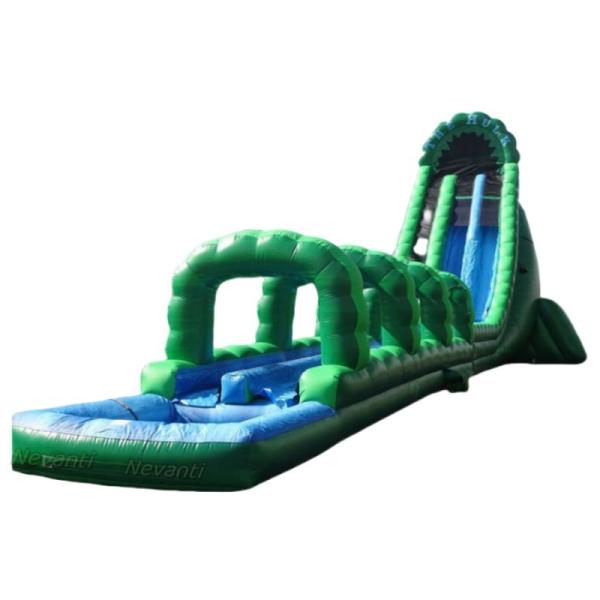 Green Large Inflatable Water Slide with Pool The Perfect Addition to Your