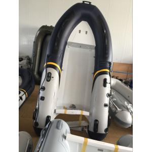 Aluminum hull 3 person inflatable boat with big bow locker in PVC or Hypalon