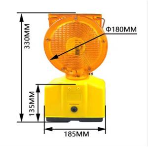 Solar Powered Road Construction Traffic Blinking Barricade Warning Lights