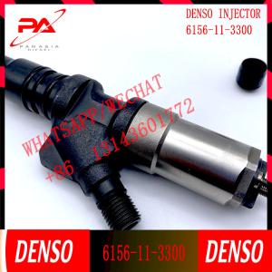 6D125 Excavator Fuel Injector Nozzle Assy 6156-11-3300 095000-1211 For PC400-7